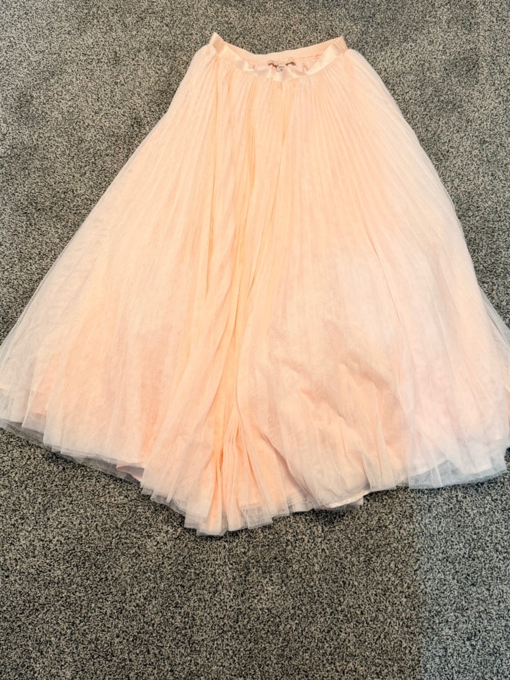 HUTCH from Anthropologie Full Tulle Baby Pink Maxi Skirt Women's Size M LIKE NEW